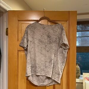 lululemon Gray Crew Neck Boxy T-Shirt